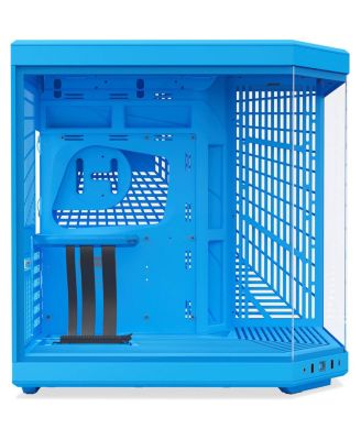 Y70 Dual Chamber Modern Aesthetic Panoramic Tempered Glass EATX Mid-Tower Gaming Computer Case