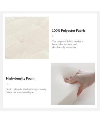 Vallejo 50.4'' W Modern Upholstered Flip Top Storage Bench with Two Pillows and Tufted