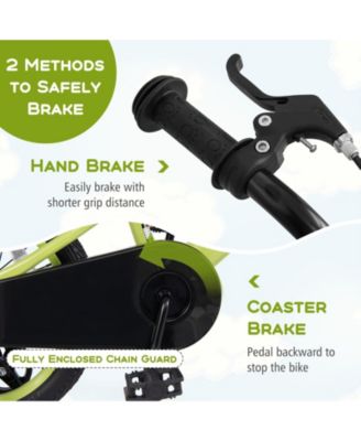 16 Inch Kids Bike Adjustable with Detachable Training Wheels for 4-8 Years Old