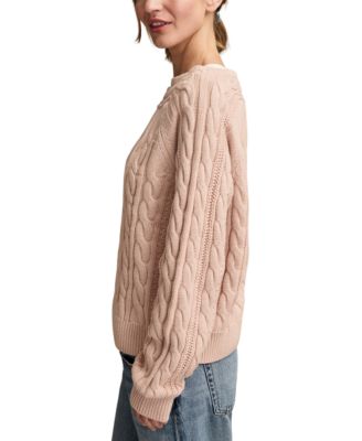 Women's Boat Neck Cable Sweater