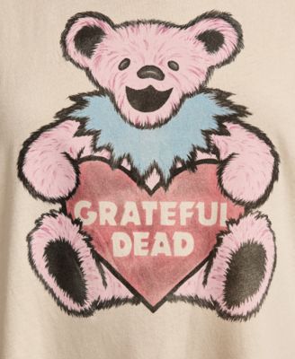 Women's Grateful Dead Valentine Bear Boyfriend Graphic T-Shirt