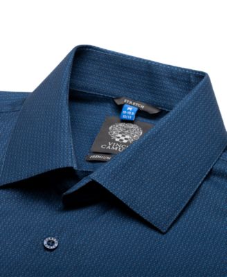 Men's Solid Slim-Fit Dress Shirt