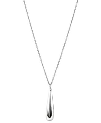 Primavera Sterling Silver Teardrop Pendant Necklace