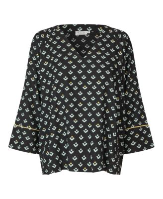 Women's Beniko V-Neck Printed Blouse