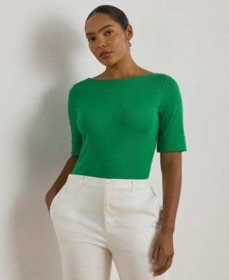 Lauren Ralph Lauren - Plus Size Boat Neck T-Shirt