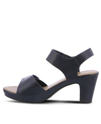 Women's DADE Metallic Button Platform Sandals with Adjustable Straps