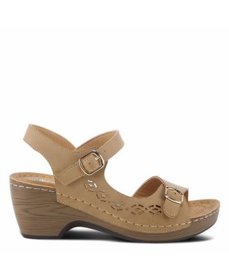 Women's SHANTAY Adjustable Wedge Sandals with Back Strap