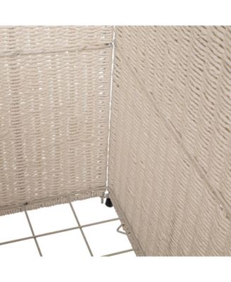 3 Compartment Wicker Laundry Sorter