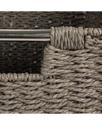 Square Wicker Basket, Natural