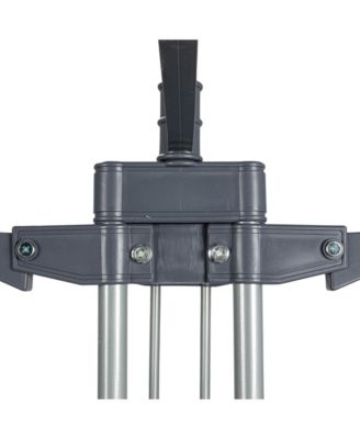 4 Tier Stainless Steel Laundry Drying Rack with Two Side Wings, Grey