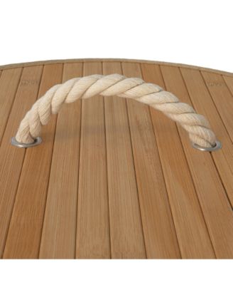 15-Gallons Bamboo Laundry Hamper with Rope Handles