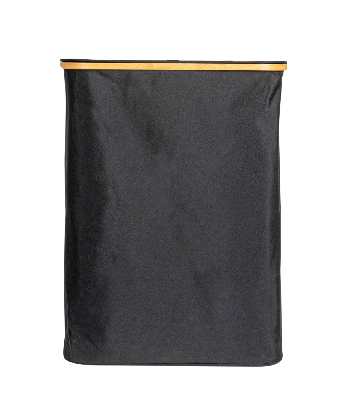 Household Essentials Sleek Laundry Hamper with Dual Mesh Liners and Lid, Black