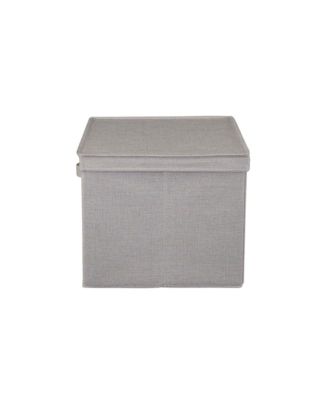 Medium Storage Bin with Lid, Natural