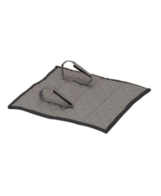 Windowed Flatware Storage Chest, Gray