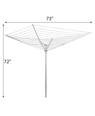 Umbrella Clothesline Outdoor Dryer, 12 Lines with 165 Feet of Drying Space
