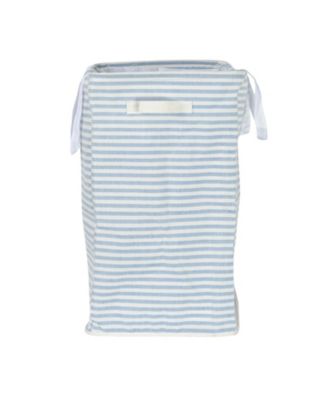 Rectangular Double Sorter with Handles, Blue and White Stripe