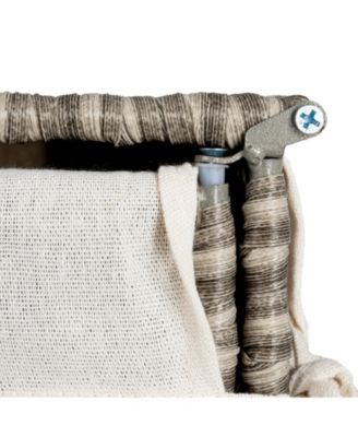 Handwoven Laundry Hamper, Gray