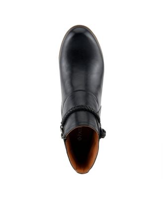 Women’s Stacked Heel Decorative Lace Detail Ankle Booties