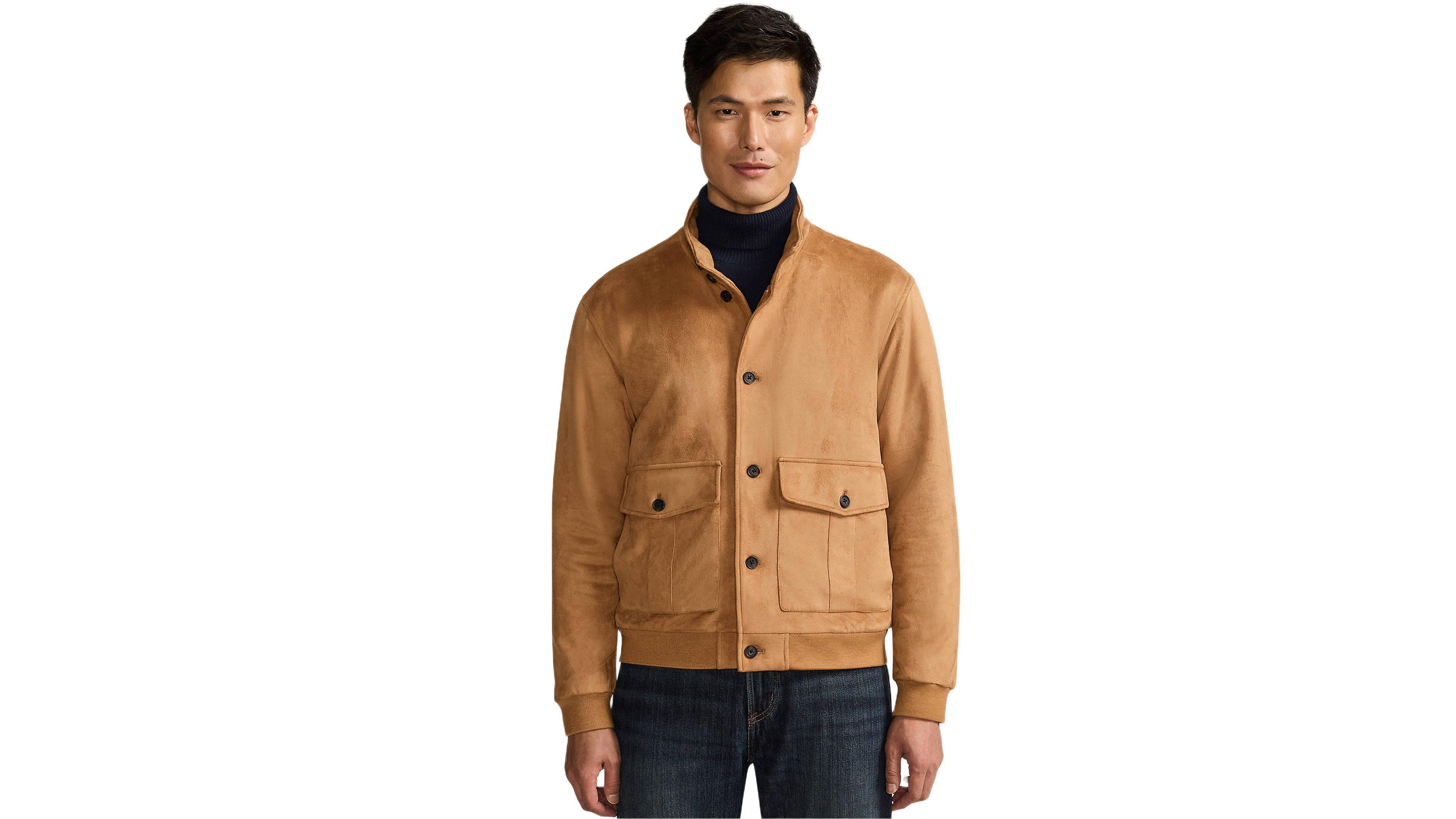 Lands' End Men's Faux Suede Jacket