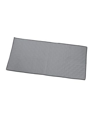 Quilted Table Leaf Storage Bag, Gray with Charcoal Trim