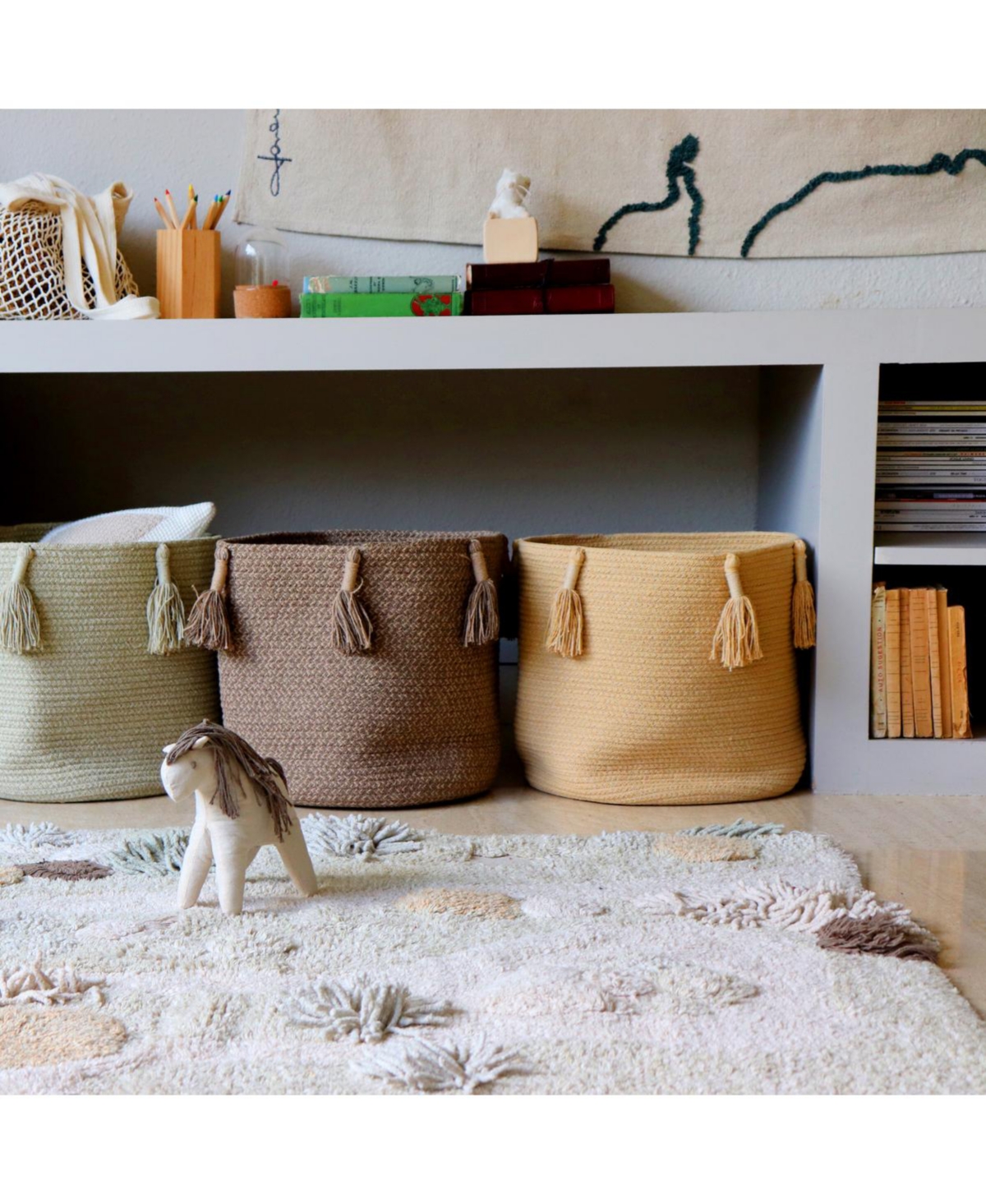 Lorena Canals Basket Woody Honey