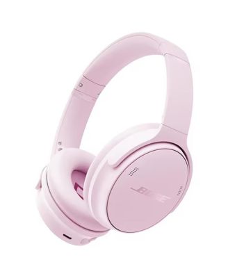QuietComfort Wireless Noise Cancelling Over-Ear Headphones, Petal Pink, Bundle with USB-C/USB-A Wall Charger