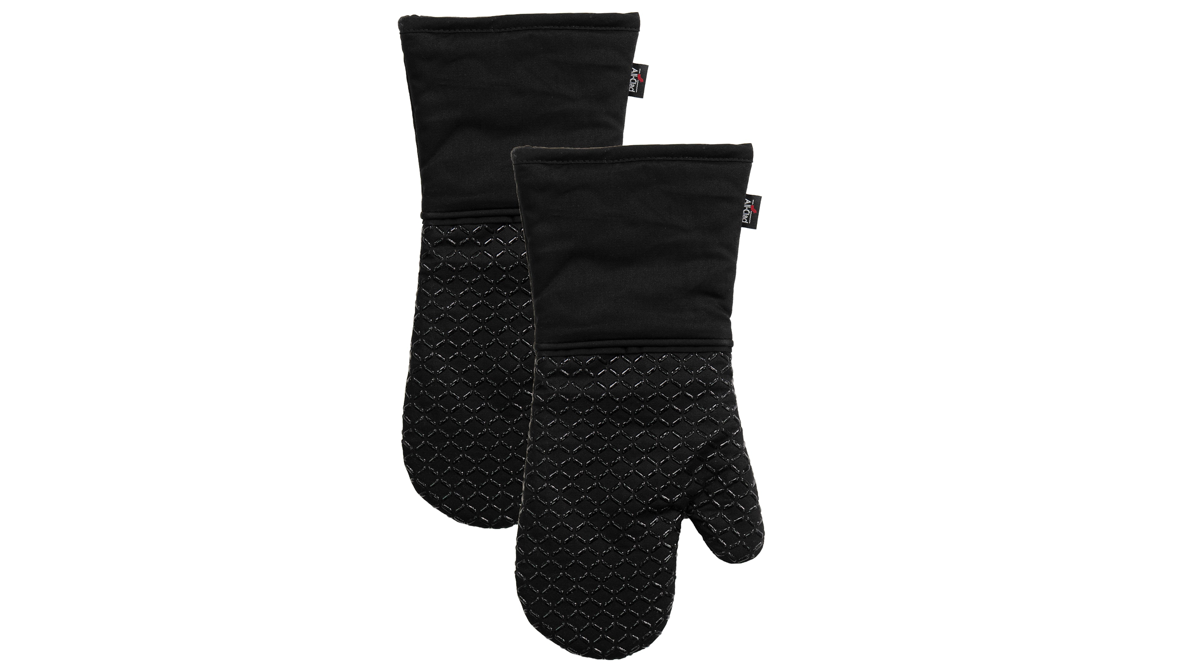 All-Clad Ogee Silicone Cotton Oven Mitts, Set of 2
