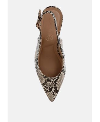 Womens Baobab Slingback Stiletto Heel Sandals