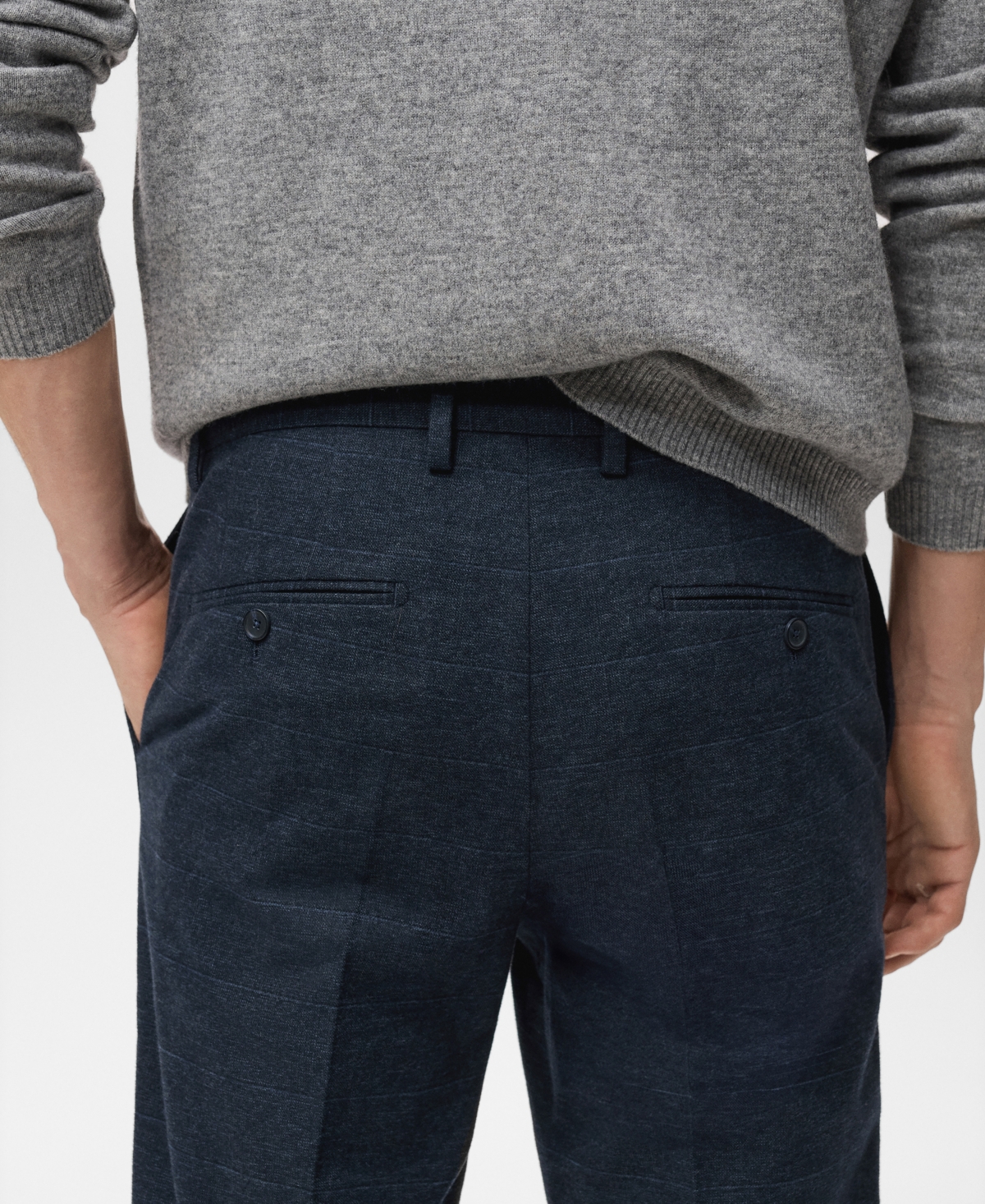 Mango Men's Slim-Fit Flannel Pants