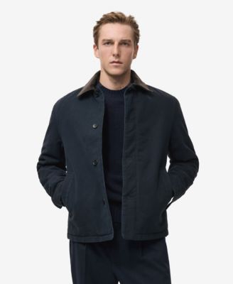 MANGO - Men's Corduroy Collar Quilted Jacket