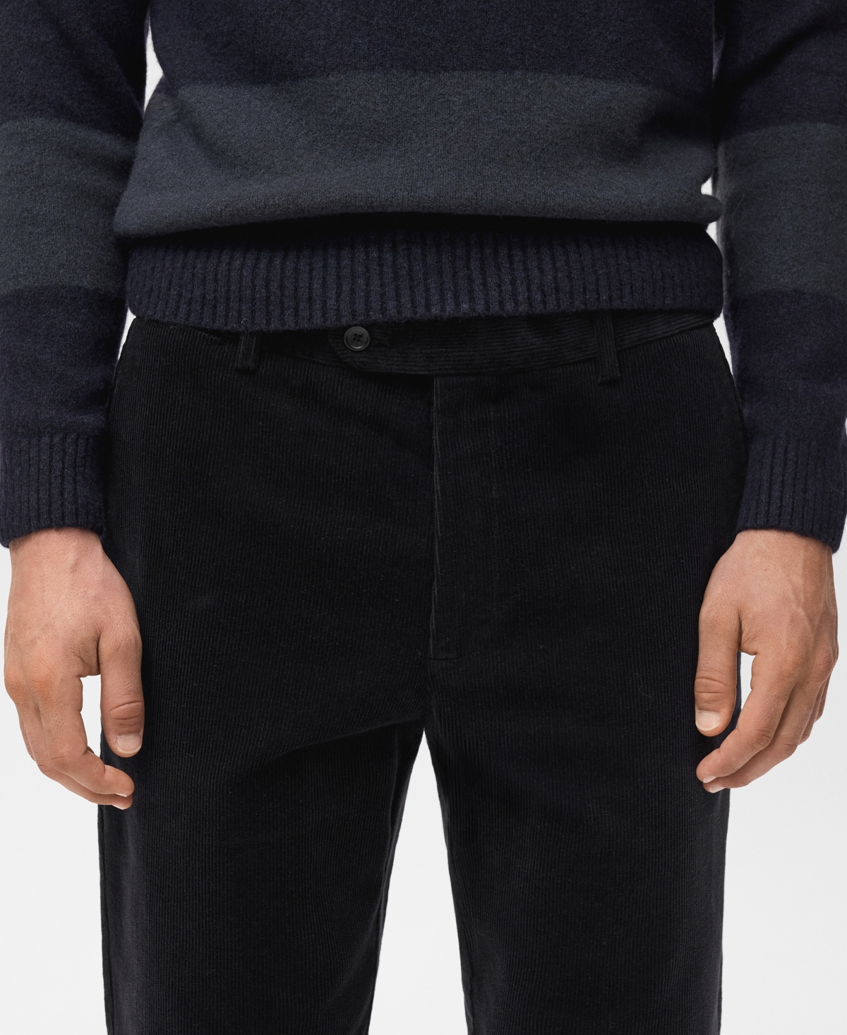 Mango Men's Regular Fit Corduroy Cotton Pants