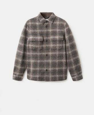 Men's Wool-Blend Check Jacket