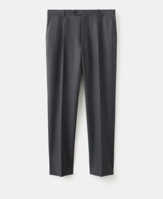 Men's Italian Virgin Wool Flannel Suit Pants