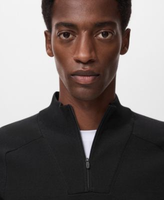 Men's Breathable Zip-Neck Sweater