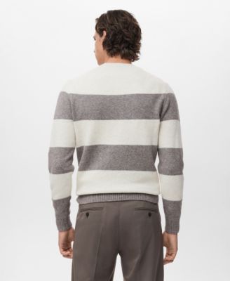 Men's Wool-Blend Striped Sweater