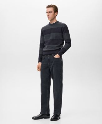 Men's Wool-Blend Striped Sweater