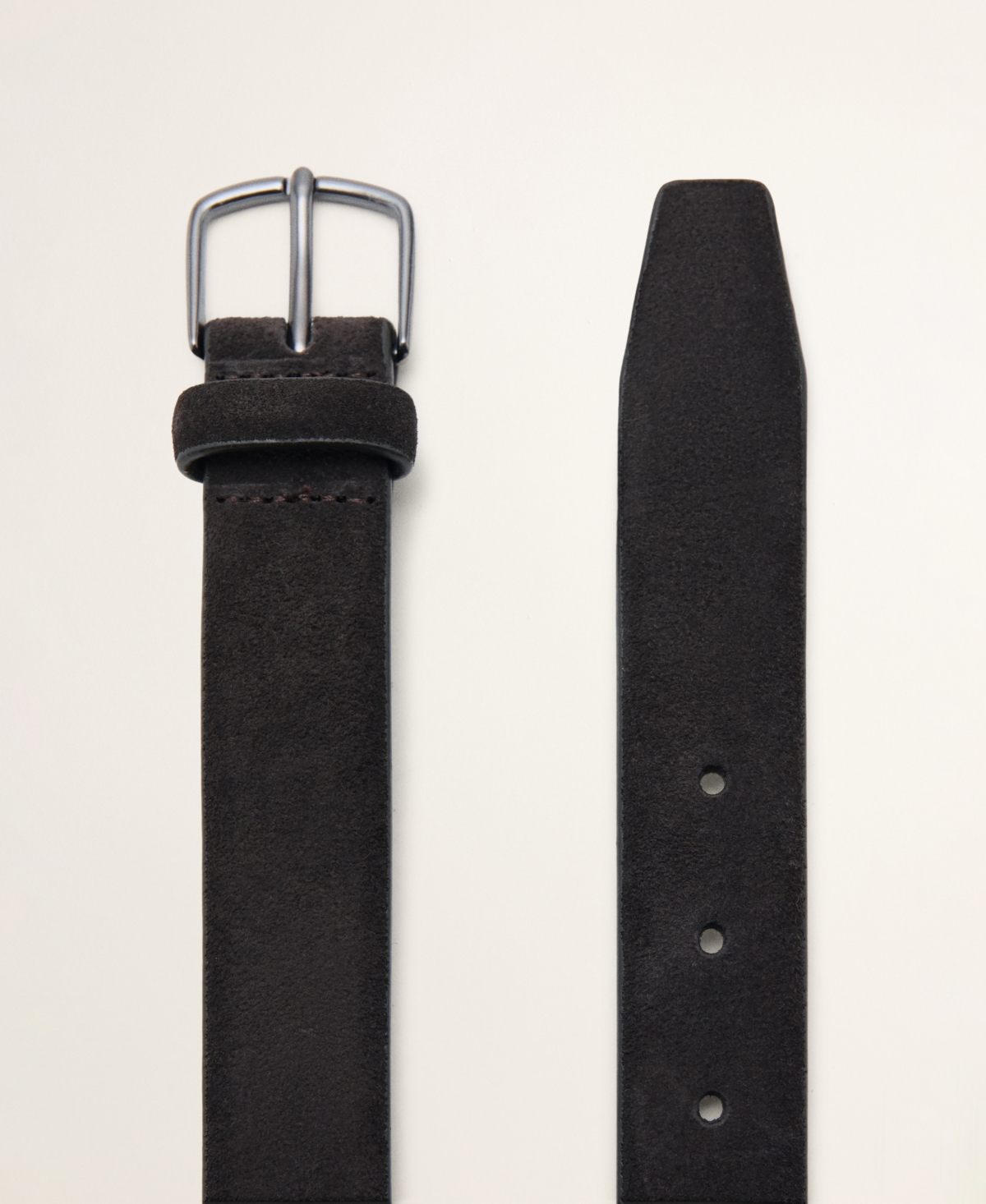 Mango Men's Buckle Leather Belt