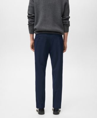Men's Striped Slim-Fit Pants