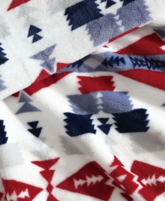 Americana Printed Ultra Soft Plush Fleece Throw, 50" x 70"
