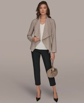 Women's Shawl Collar Wrap Jacket with Belt