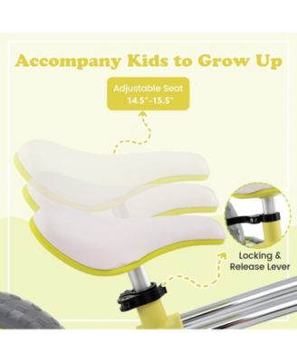 12 Inch Balance Bike with Adjustable Seat and Rotatable Handlebar