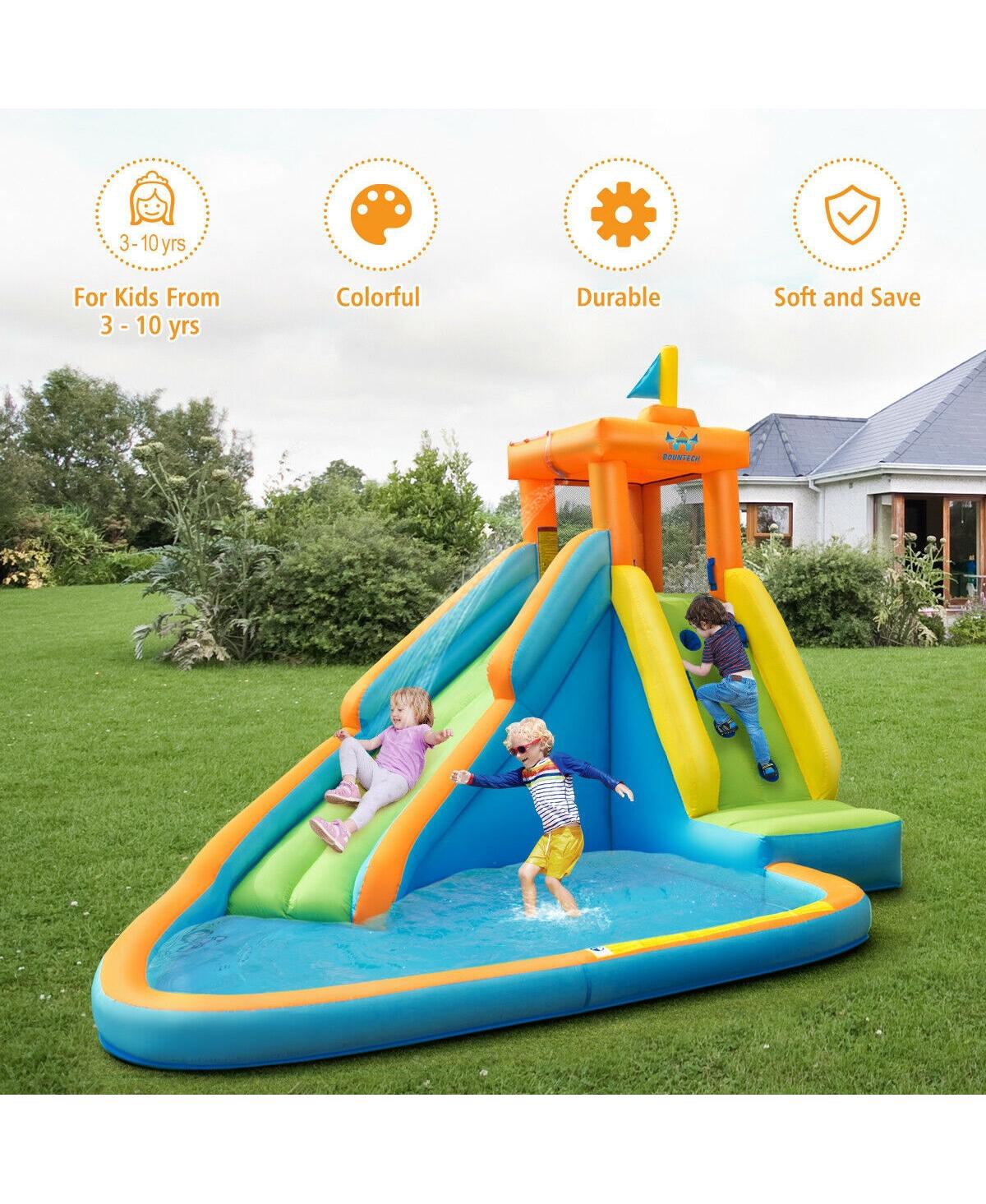 Inolait Inflatable Water Slide Kids Bounce House with 740W Blower