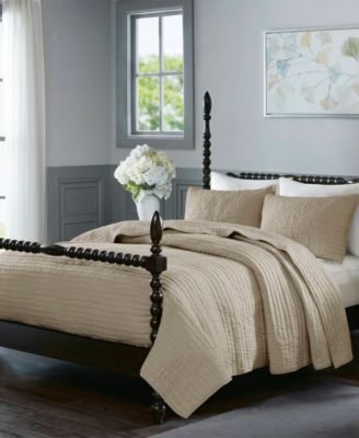 Signature Serene Hand Quilted 3-Pc. Quilt Set, King