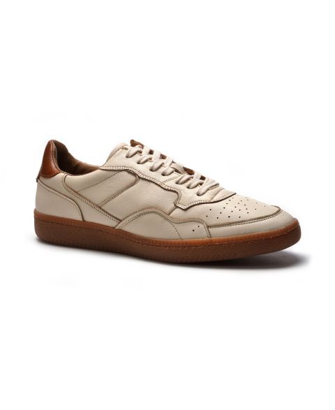 Мужские кроссовки A. Veer Anthony Veer Hugo Round-Toe, цвет: Кремовый