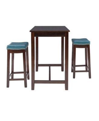 Claridge 3Pc Counter Set Brown Blue