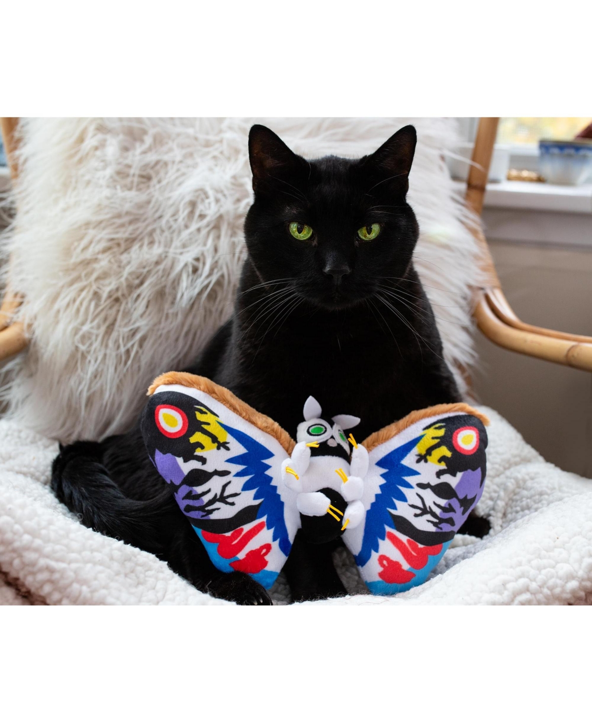 Surreal Entertainment Godzilla Rainbow Mothra 10-Inch Character Plush Toy | Cute Plushies And Soft Stuffed Animals, Kids Room Decor Accessories | Kaij