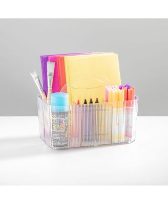 4-Section Fluted Storage Caddy Organizer with Handle