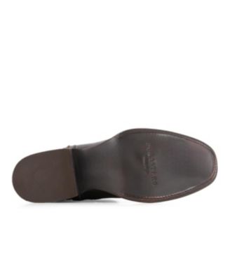 Men's Leather Cowboy Boots with Square Toe