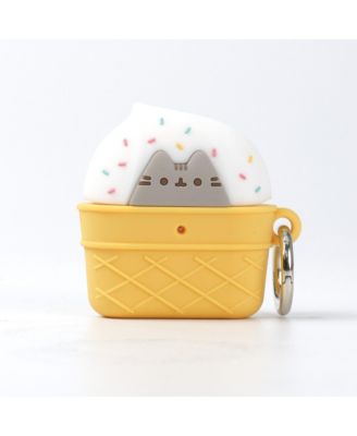 iFace x Pusheen The Cat Cute Compatible with Apple AirPods 3 Generation - Silicone Figure Protective Cover Includes Carabiner Clip Wireless Charging