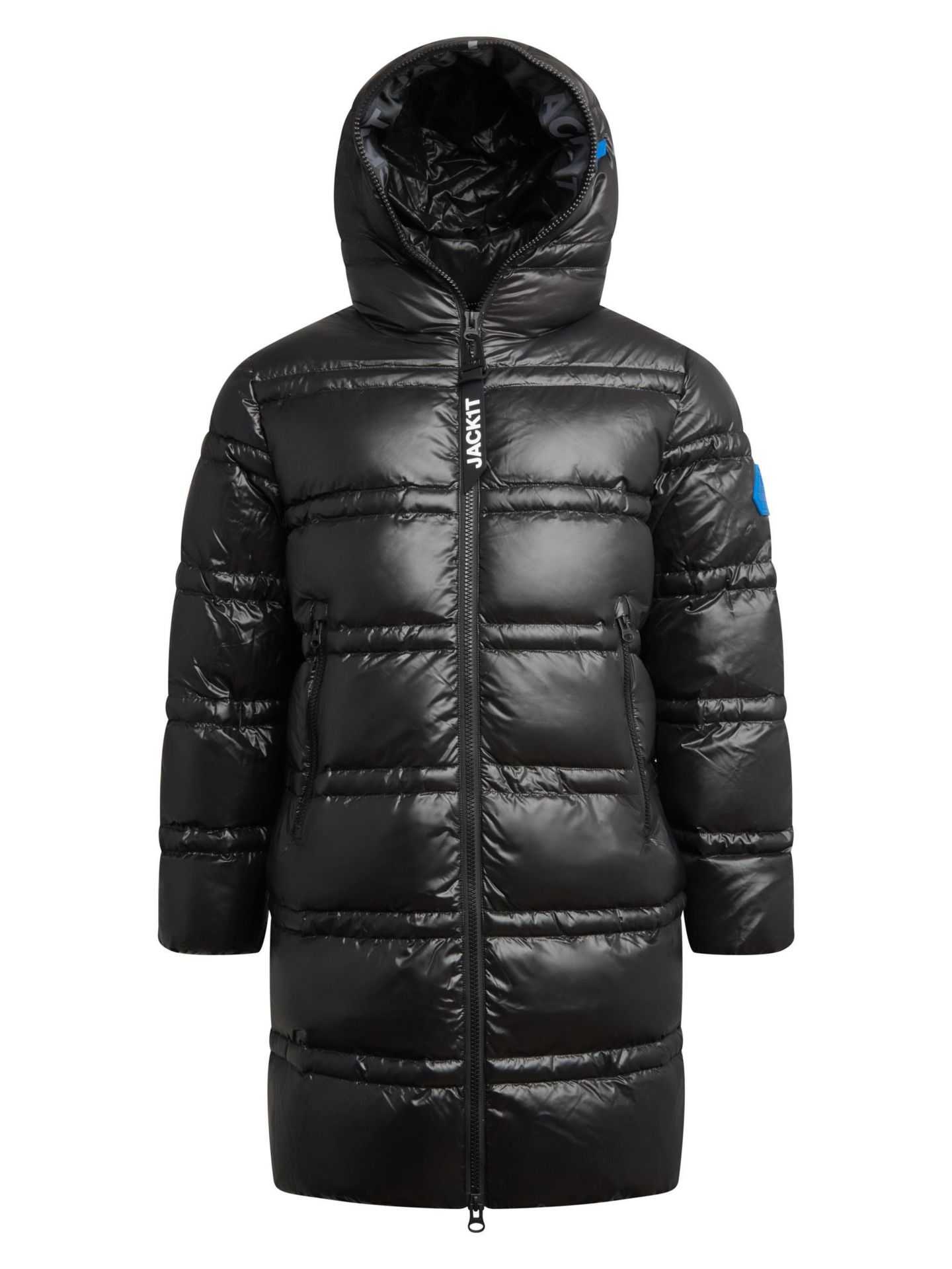Мужская куртка JACK1T R4D Tramline Hooded Long Puffer, цвет: Чёрный — фото 2